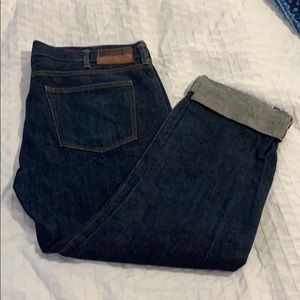 J. Crew selvedge 770 denim jean in indigo.